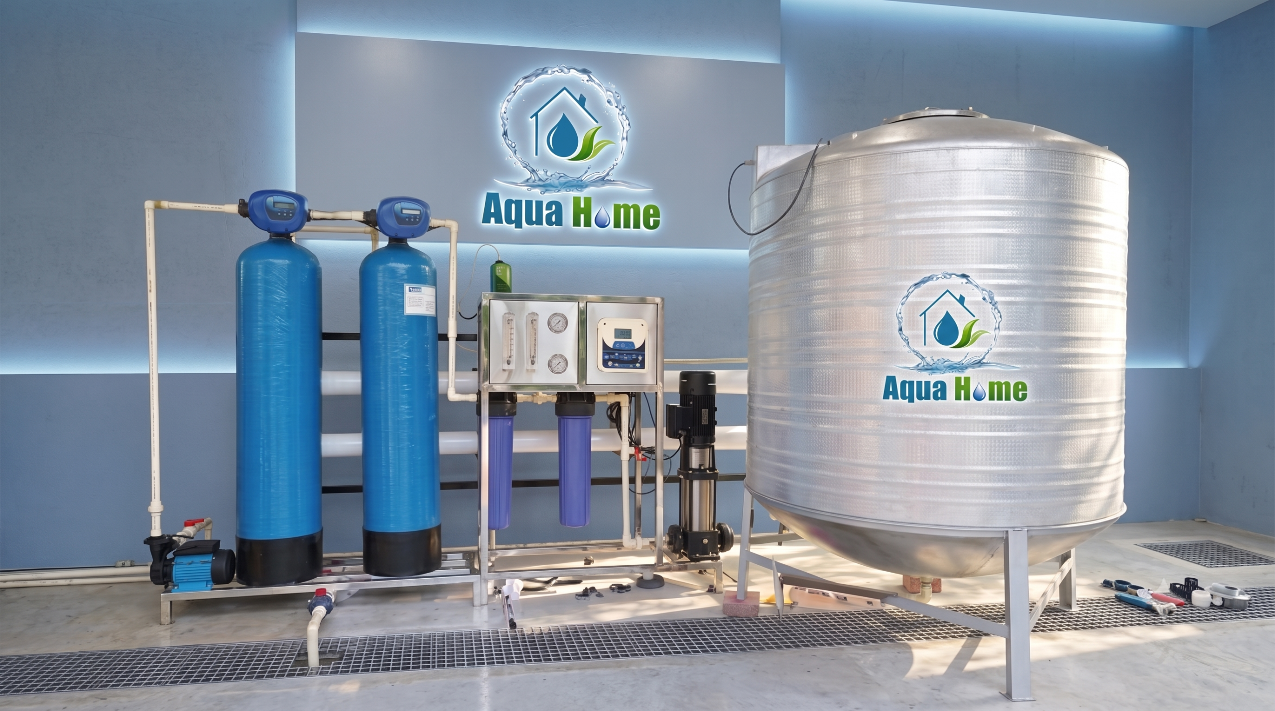 AH 1000 LPH RO PLANT ( MANUAL / SEMI AUTO / FULLY AUTO / CUSTOMISED)