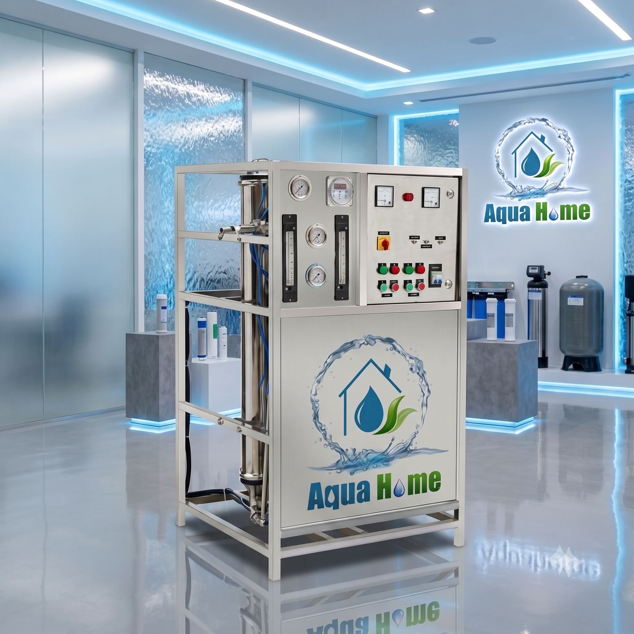 AH 250 LPH RO PLANT ( MANUAL / SEMI AUTO / FULLY AUTO / CUSTOMISED)
