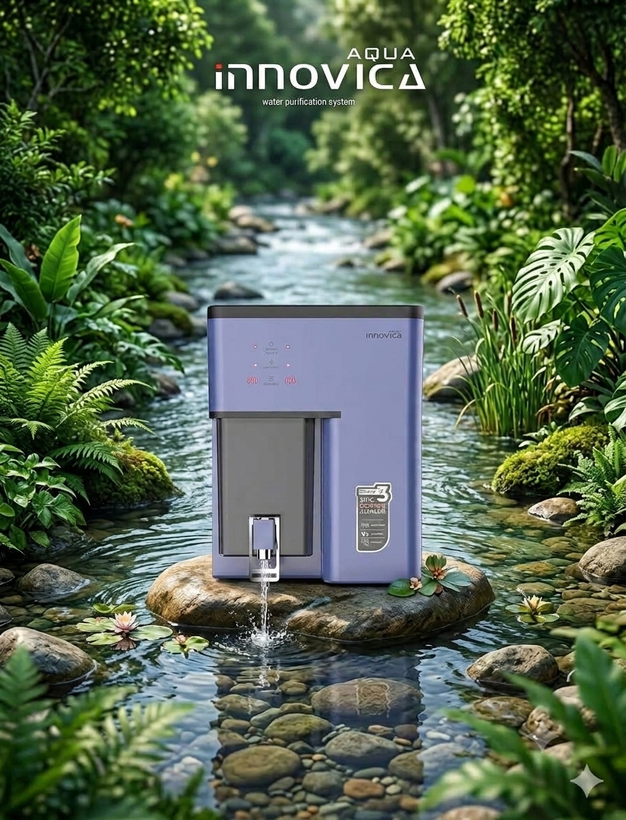 AquaHome Innovica RO+UV+UF Water Purifier with 3-in-1 Copper, Zinc & Alkaline Mineralizer (10L)